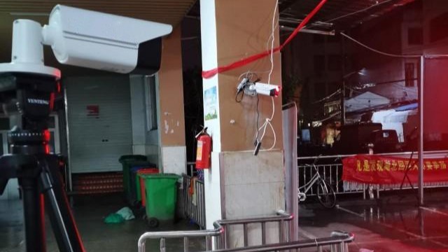 農貿市場啟用熱成像智能測溫儀,非接觸保障人員順暢通行